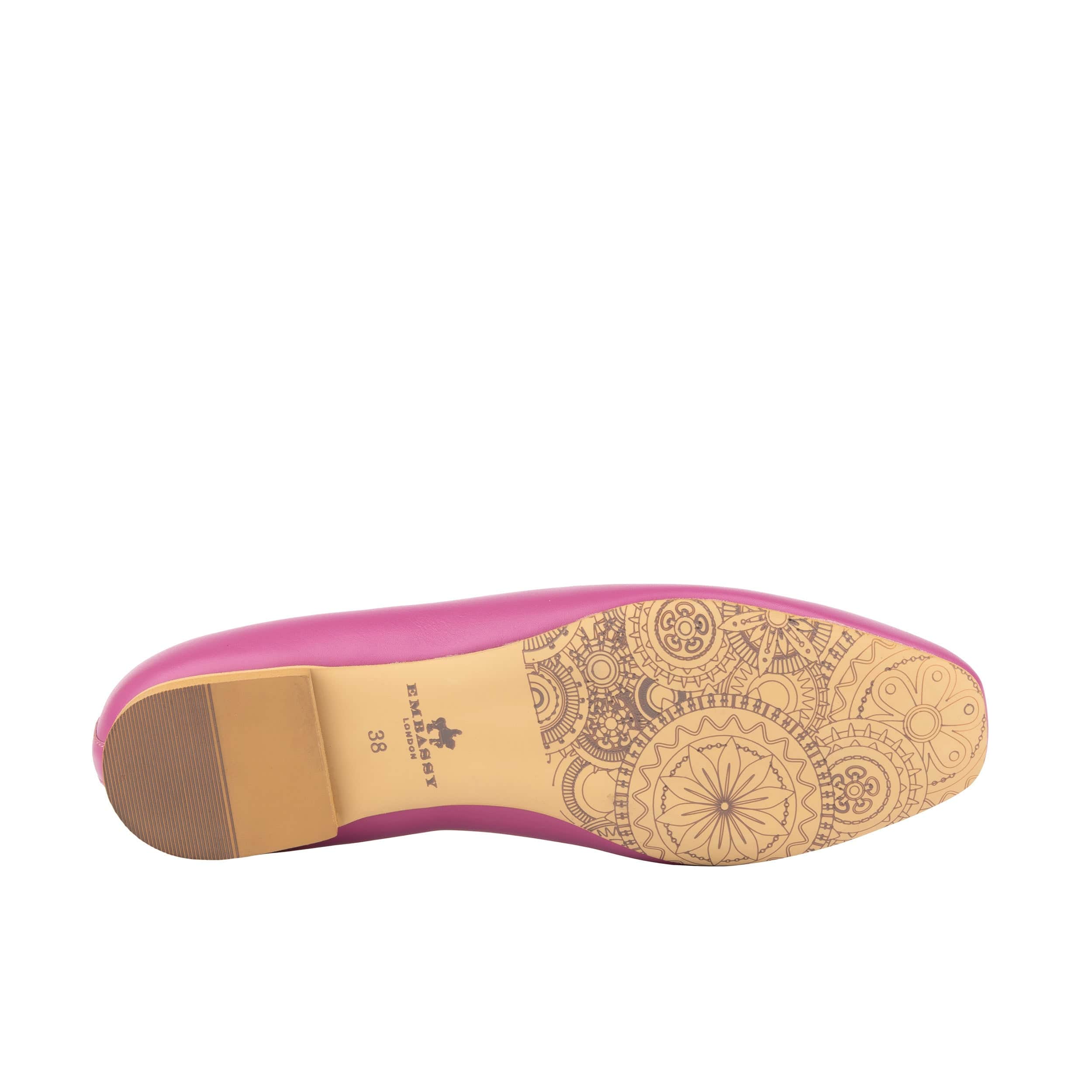 Blythe - Pink - Women's Leather Ballet Pump - Image 5