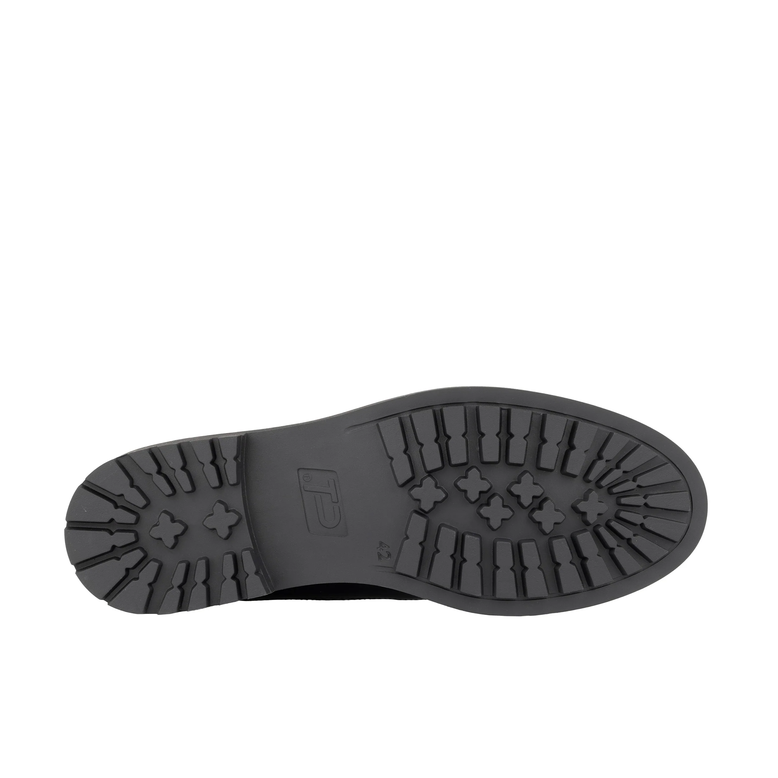 Cyclone - Black Diamonds - Men's chunky sole leather shoe - Image 6