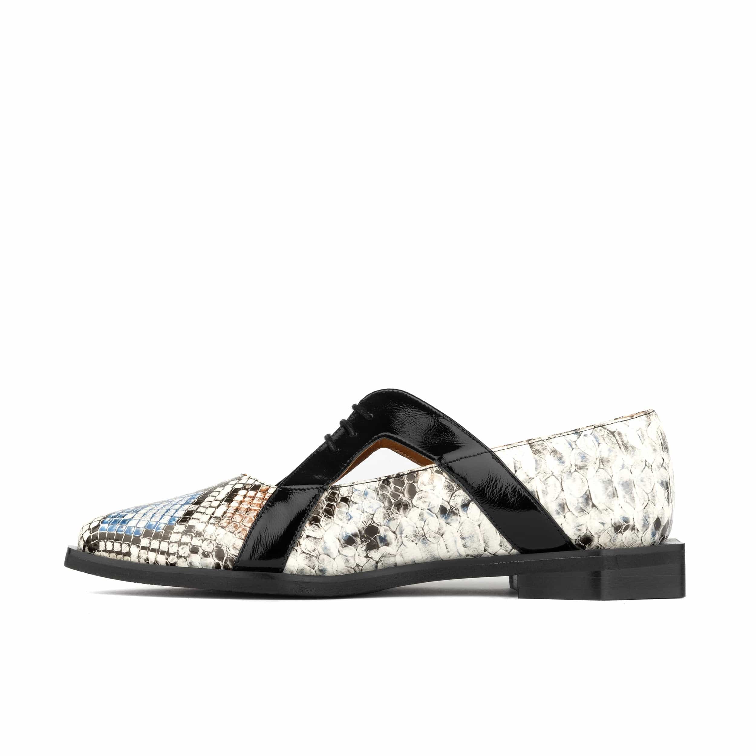 Harlowe - Multi - Women's cutout leather lace up shoe - Image 4