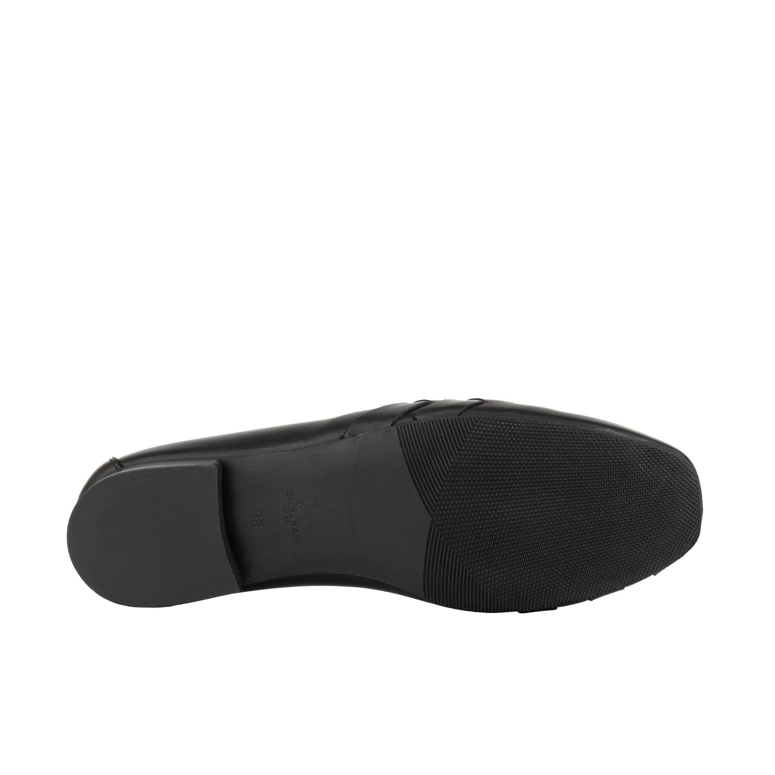 Solenne - Black - Women's handwoven Leather Ballet Pump - Image 5